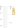 Thumbnail Image 3 of 12.8mm Tapered Huggie Hoop Earrings in 10K Gold