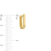 Thumbnail Image 2 of 14.35mm U-Shaped Huggie Hoop Earrings in 10K Gold