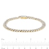 Thumbnail Image 2 of Men's 2.95 CT. T.W. Diamond Curb Chain Bracelet in 10K Gold – 8.5"