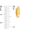 Thumbnail Image 3 of 12.2mm Heptagon-Shaped Huggie Hoop Earrings in 10K Gold