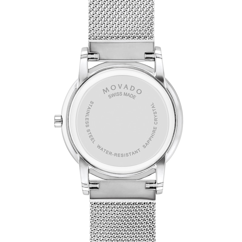 Ladies' Movado Museum Classic Mesh Watch with Black Dial (Model: 0607646)