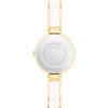 Thumbnail Image 2 of Ladies' Movado Moda Two-Tone PVD Ceramic Bangle Watch with White Dial (Model: 0607715)