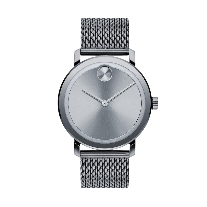 Men's Movado Bold® Evolution Gunmetal Grey IP Mesh Watch with Grey Dial (Model: 3600902)|Peoples Jewellers