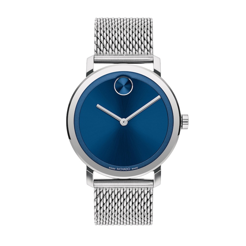 Men's Movado Bold® Evolution Mesh Watch with Blue Dial (Model: 3600901)