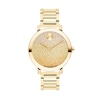 Thumbnail Image 0 of Ladies' Movado Bold® Evolution Gold-Tone IP Watch with Multi-Coloured Ombré Crystal Dial (Model: 3600931)