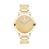 Thumbnail Image 1 of Ladies' Movado Bold® Evolution Gold-Tone IP Watch with Multi-Coloured Ombré Crystal Dial (Model: 3600931)