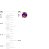 Thumbnail Image 3 of 5.0mm Amethyst Solitaire Stud Earrings in 10K Gold