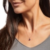 Thumbnail Image 2 of 6.0mm Amethyst Solitaire Drop Pendant in 10K Gold