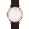 Thumbnail Image 3 of Men's Movado Museum Classic Rose-Tone IP Brown Leather Strap Watch with Blue Dial (Model: 0607597)