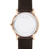 Thumbnail Image 2 of Men's Movado Museum Classic Rose-Tone IP Brown Leather Strap Watch with Blue Dial (Model: 0607597)