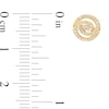 Thumbnail Image 3 of 0.15 CT. T.W. Diamond Spiral Crossover Stud Earrings in 10K Gold
