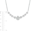 2.00 CT. T.W. Multi-Diamond Alternating Shape Necklace in 10K White Gold