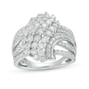 Thumbnail Image 1 of 2.00 CT. T.W. Multi-Diamond Multi-Row Ring in 10K White Gold