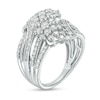 Thumbnail Image 3 of 2.00 CT. T.W. Multi-Diamond Multi-Row Ring in 10K White Gold