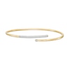 Thumbnail Image 0 of 0.25 CT. T.W. Diamond Bypass Bangle in 10K Gold
