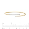 Thumbnail Image 2 of 0.25 CT. T.W. Diamond Bypass Bangle in 10K Gold