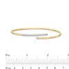 Thumbnail Image 2 of 0.25 CT. T.W. Diamond Bypass Bangle in 10K Gold