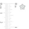 Thumbnail Image 3 of 0.25 CT. T.W. Baguette and Round Diamond Frame Star Stud Earrings in 10K White Gold