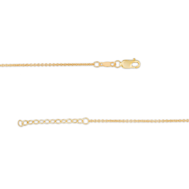 0.13 CT. T.W. Diamond Butterfly Station Anklet in 10K Gold – 10"