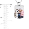 Thumbnail Image 4 of Medium Engravable Photo Dog Tag Pendant in 10K White, Yellow or Rose Gold (1 Image and 3 Lines)