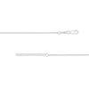 Thumbnail Image 3 of 0.065 CT. T.W. Diamond Heart Station Anklet in Sterling Silver – 10"