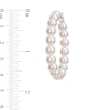 6.0-6.5mm Freshwater Cultured Pearl Hoop Earrings in Sterling Silver