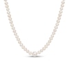 Thumbnail Image 1 of 5.0-10.0mm Freshwater Cultured Pearl Station Endless Strand Necklace-100"