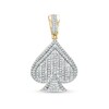 Men's 1.00 CT. T.W. Diamond Spade Necklace Charm in 10K Gold