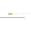 Thumbnail Image 3 of 0.12 CT. T.W. Diamond Lined Heart Bracelet in 10K Gold - 7.25&quot;