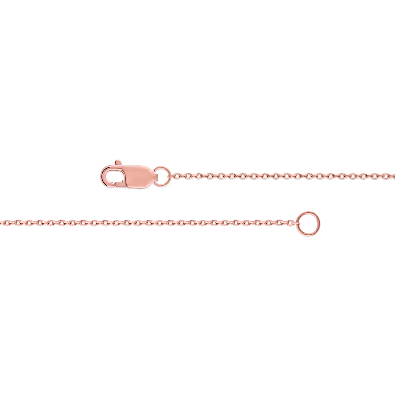 Main Image 3 of 0.12 CT. T.W. Diamond Triple Oval Link Bracelet in 10K Rose Gold - 7.25"