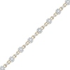 1.50 CT. T.W. Multi-Diamond Alternating Link Line Bracelet in 10K Gold
