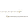 1.50 CT. T.W. Multi-Diamond Alternating Link Line Bracelet in 10K Gold