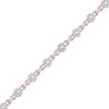 Thumbnail Image 0 of 1.50 CT. T.W. Multi-Diamond Alternating Link Line Bracelet in 10K Rose Gold - 7.25"