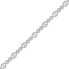 Thumbnail Image 1 of 2.00 CT. T.W. Multi-Diamond Oval and Round Alternating Link Line Bracelet in 10K Gold - 7.25"