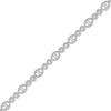 Thumbnail Image 1 of 2.00 CT. T.W. Multi-Diamond Oval and Round Alternating Link Line Bracelet in 10K Rose Gold - 7.25"
