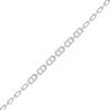 Thumbnail Image 2 of 1.00 CT. T.W. Diamond Mariner Chain Alternating Link Bracelet in 10K White Gold - 8.5"