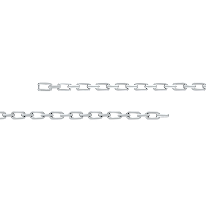 Main Image 3 of 1.00 CT. T.W. Diamond Mariner Chain Alternating Link Bracelet in 10K White Gold - 8.5"