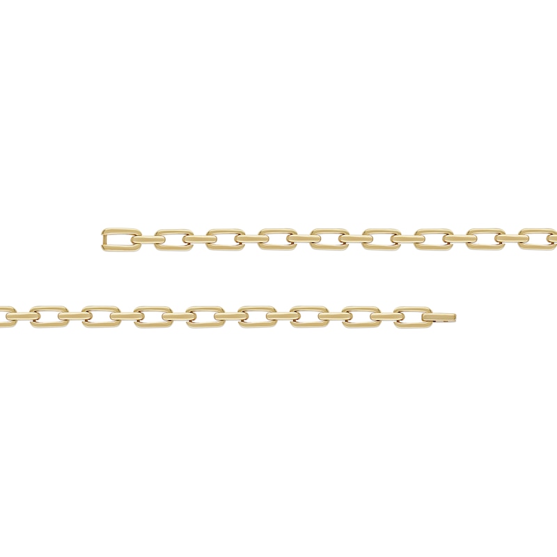 Main Image 3 of 1.00 CT. T.W. Diamond Mariner Chain Alternating Link Bracelet in 10K Gold - 8.5"