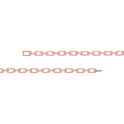 1.00 CT. T.W. Diamond Mariner Chain Alternating Link Bracelet in 10K Rose Gold - 8.5"