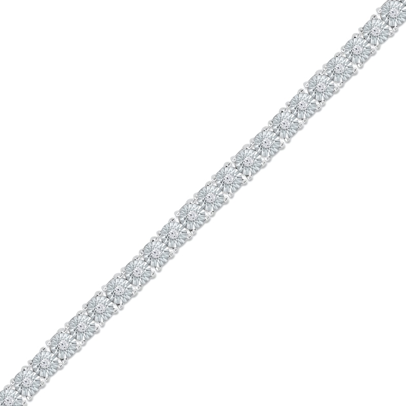 Main Image 1 of 0.50 CT. T.W. Diamond Tennis Bracelet in 14K White Gold - 6.5"