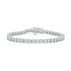 Thumbnail Image 2 of 0.50 CT. T.W. Diamond Tennis Bracelet in 14K White Gold - 6.5"