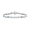 Thumbnail Image 1 of 0.50 CT. T.W. Diamond Tennis Bracelet in 14K White Gold - 6.5"