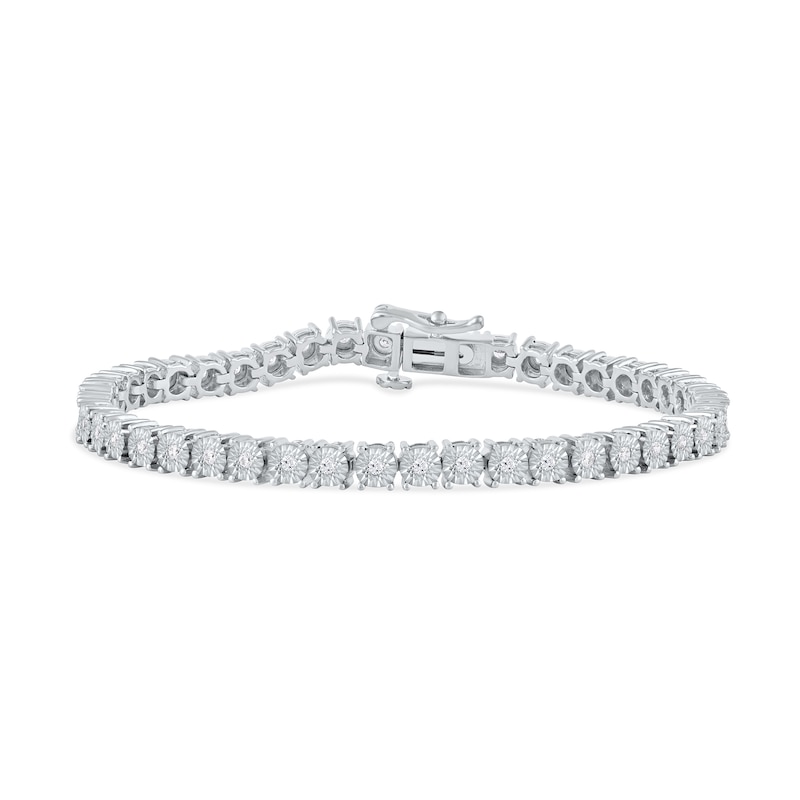 0.50 CT. T.W. Diamond Tennis Bracelet in 14K White Gold - 6.5"