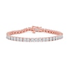 Thumbnail Image 2 of 0.50 CT. T.W. Diamond Tennis Bracelet in 14K Rose Gold - 6.5"