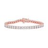 Thumbnail Image 1 of 0.50 CT. T.W. Diamond Tennis Bracelet in 14K Rose Gold - 6.5"