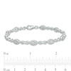 Thumbnail Image 3 of 0.50 CT. T.W. Multi-Diamond Alternating Shape Line Bracelet in Sterling Silver – 7.5"