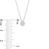 Thumbnail Image 3 of 0.16 CT. T.W. Diamond Pear-Shaped Pendant in 10K White Gold