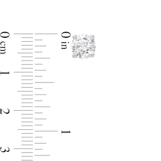 2.00 CT. T.W. Diamond Solitaire Stud Earrings in 14K White Gold