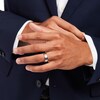 Thumbnail Image 2 of Men's 7.0mm Bevelled Edge Comfort-Fit Engravable Wedding Band in 14K Two-Tone Gold (1 Line)
