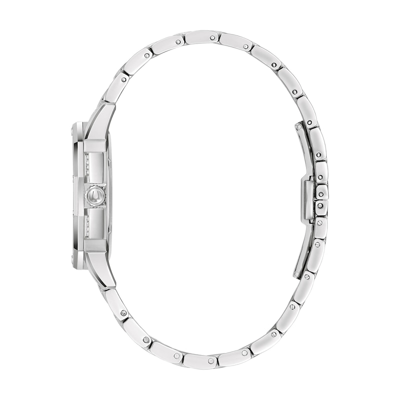 Main Image 2 of Ladies' Bulova Octava Crystal Accent Watch with Silver-Tone Dial (Model: 96L305)